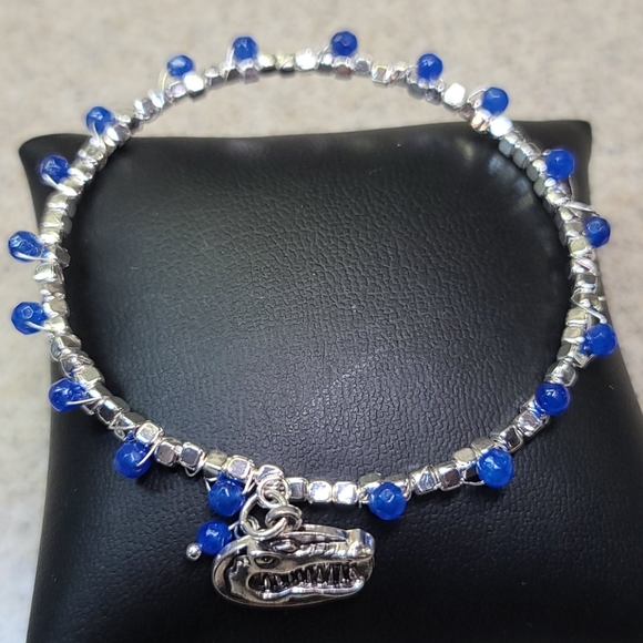 GATORS Bracelet Gators Silver/Blue. ADJUSTABLE - Picture 1 of 7